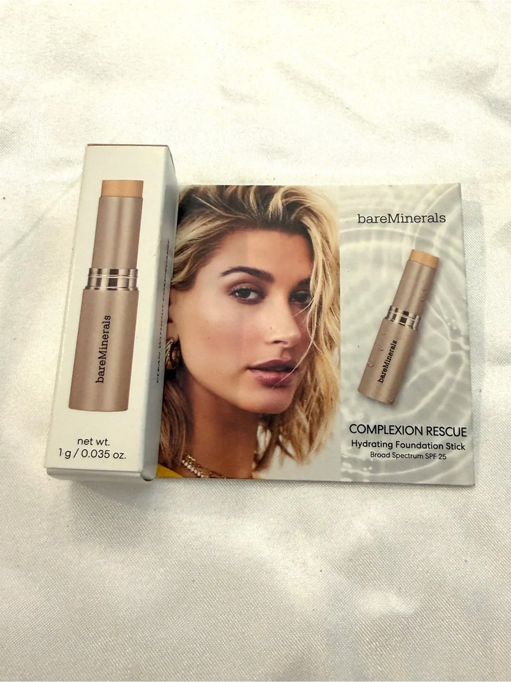 Bareminerals Complexion Rescue Hydrating Foundation Stick TAN 07 New In Box .035